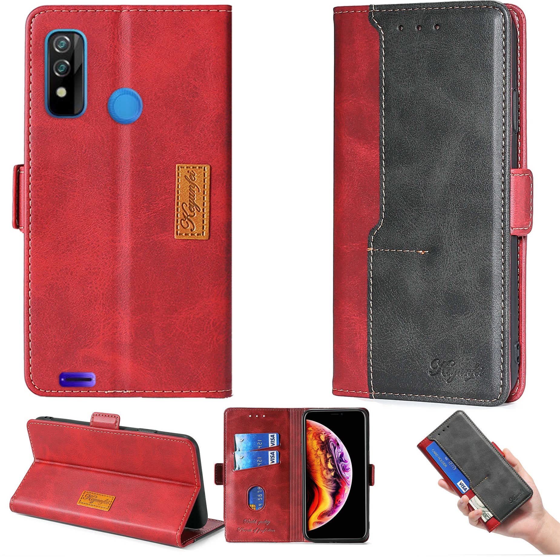 Oujietong Flip Case for BLU V81 Case Phone Stand Cover ZSH