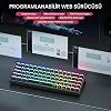 لوحة مفاتيح مغناطيسية Aula Hero 68 He Rapid Trigger Jade King Switch 8000Hz RGB Neon TKL Hot Swap Player لوحة مفاتيح سوداء