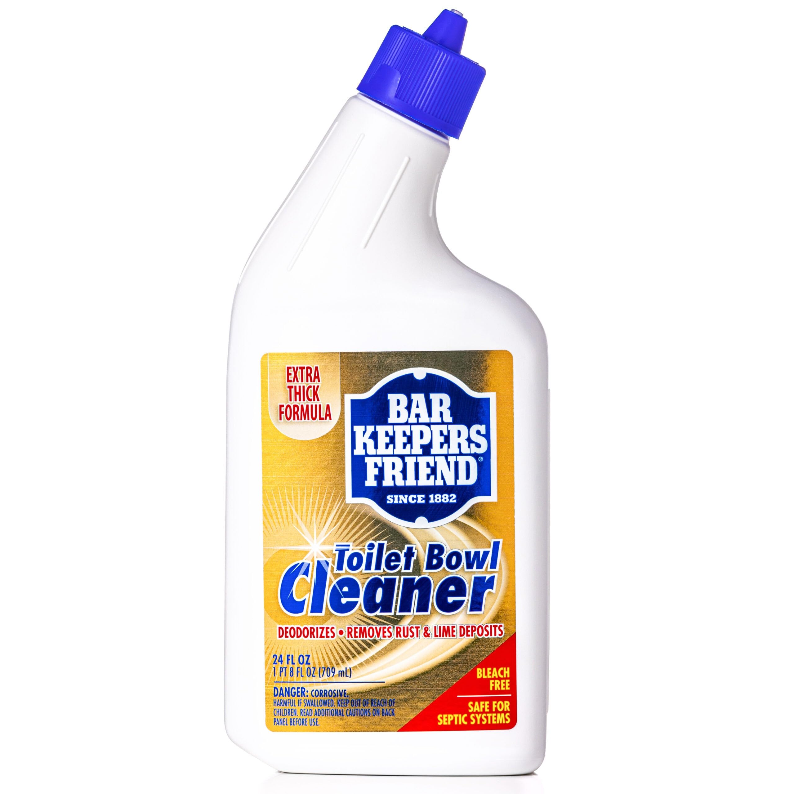 Bar Keepers Friend Toilet Bowl Cleaner - 24 fl oz Each - Extra Thick Formula Cleans and Deodorizes, Removes Rust Stains and Mineral Deposits (1)