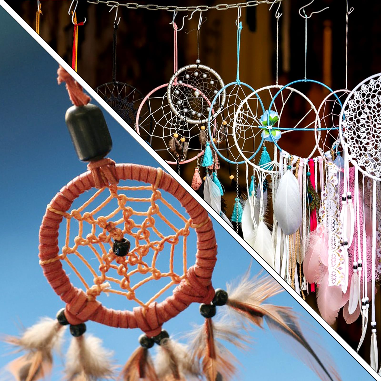 PEPRMROE 10-Pack 2 Inch Metal Hoop Rings For Macrame, Dream Catchers & DIY Crafts