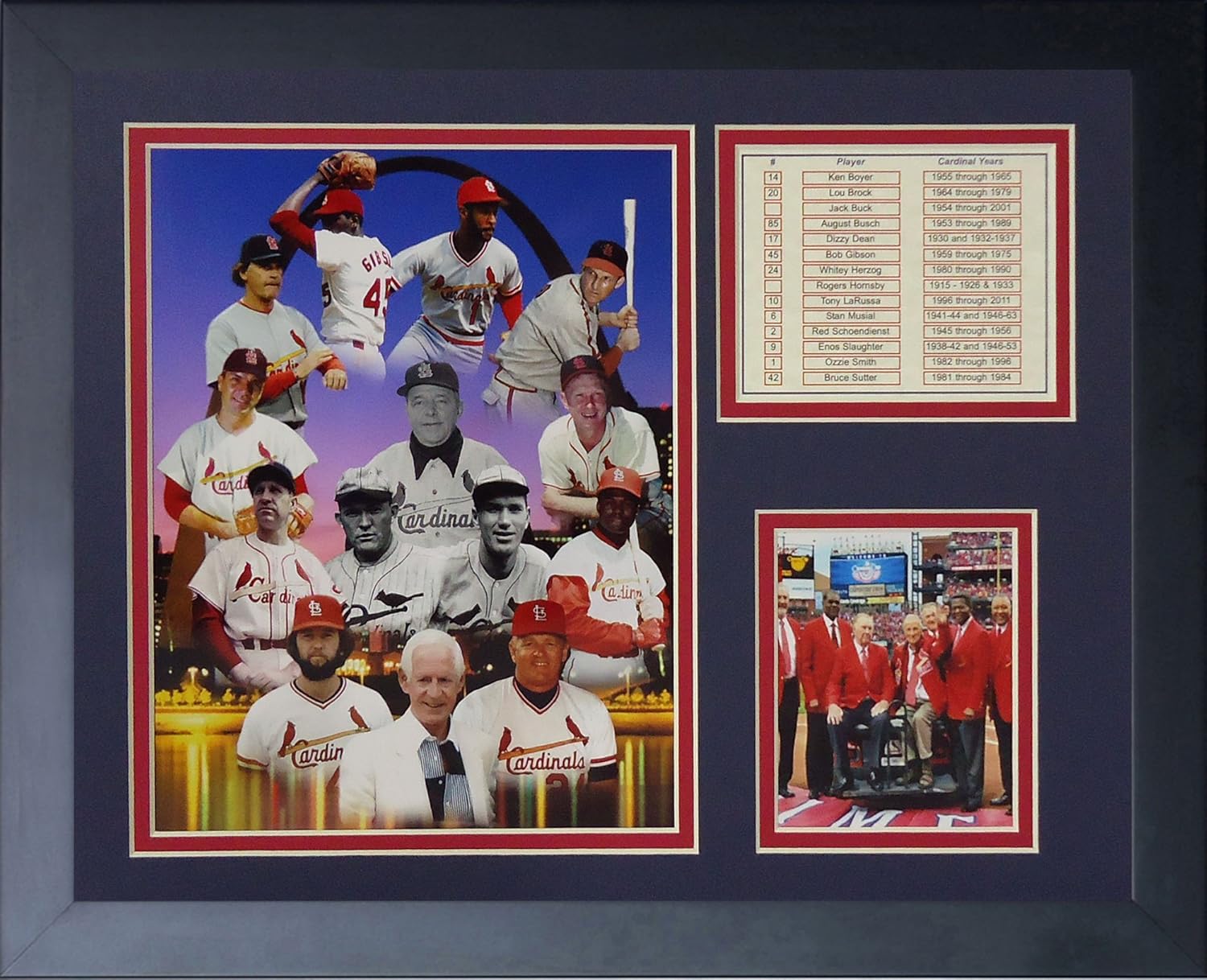Legends Never Die St. Louis Cardinals Retired Numbers Framed Photo Collage, 11x14-Inch