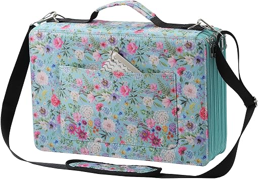 500 Individual-Slot Colored Pencil Organizer with Zipper - Durable Fabric Art Storage Bag for Painters and Artists