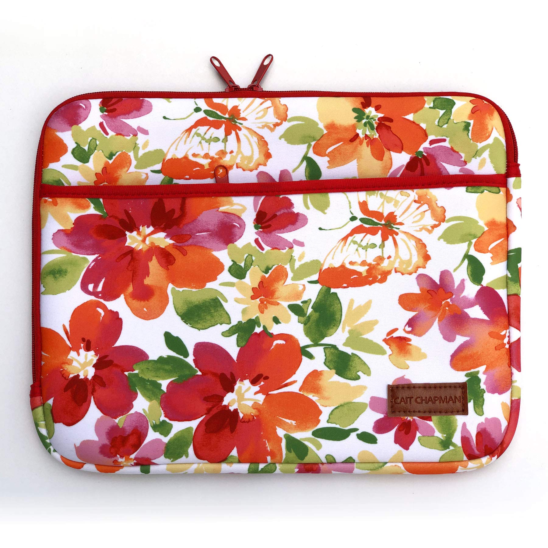 CAIT CHAPMAN HOME COLLECTION Spring Garden - Funda de neopreno para portátil