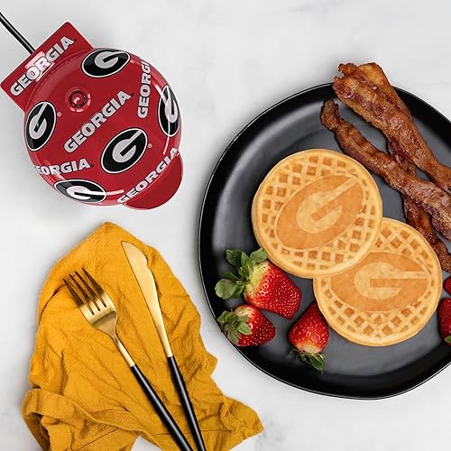 Miniatura 2 de Uncanny Brands Georgia Bulldogs - Mini waflera - Pequeño aparato de cocina