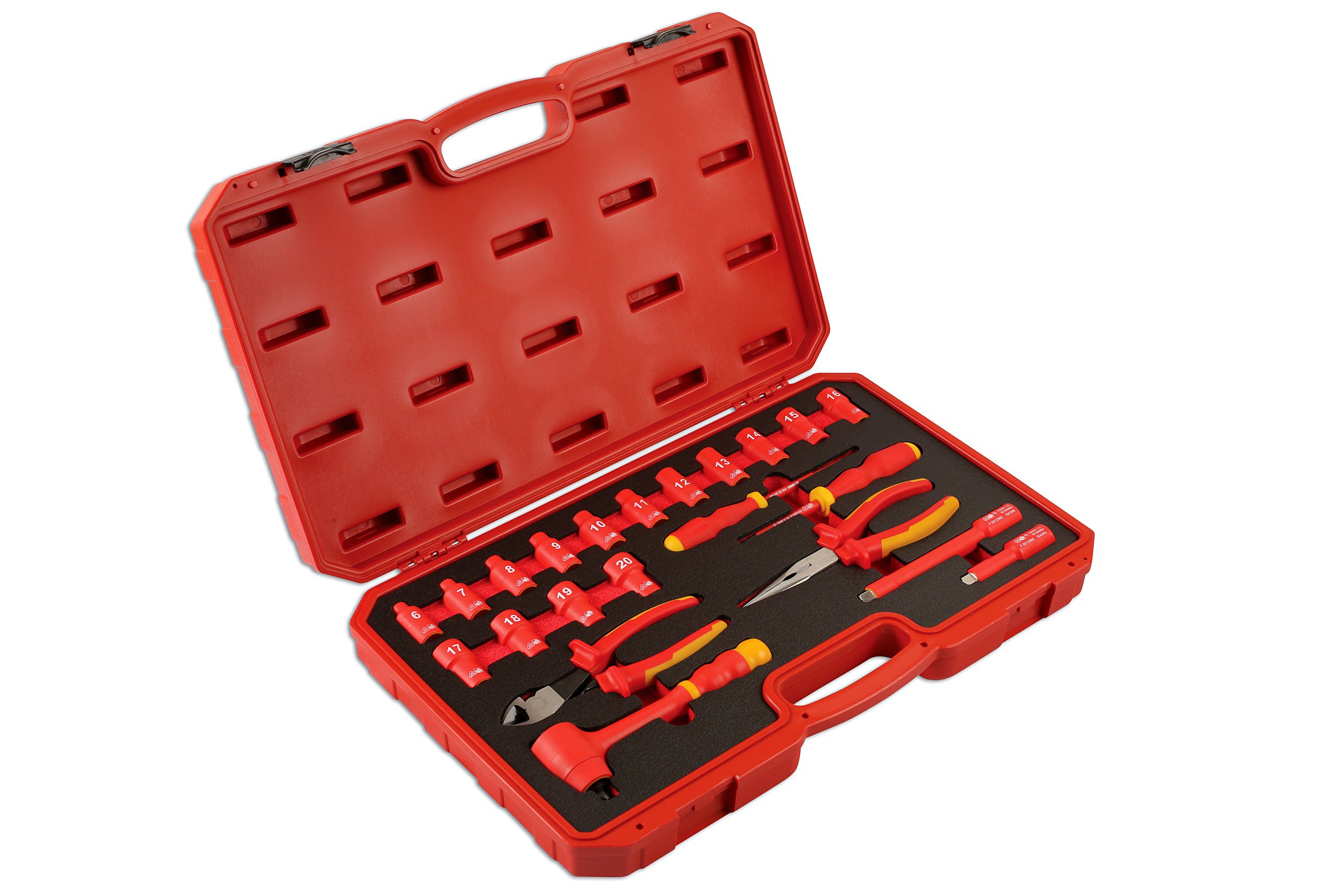 LASER TOOLS 6146 Kit utensili elettrici rosso/giallo