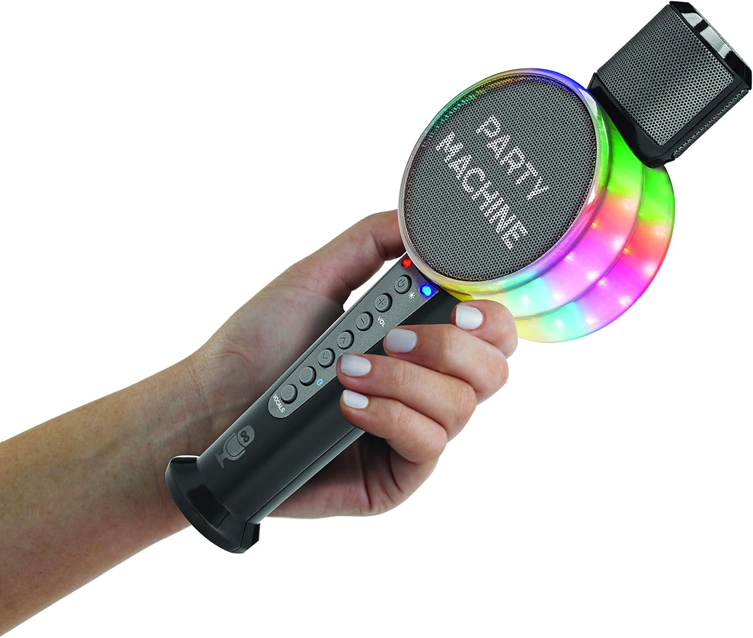 Singing Machine SMM548C Party Machine Duet Microphones with Bluetooth, Voice Changers, LED Lights