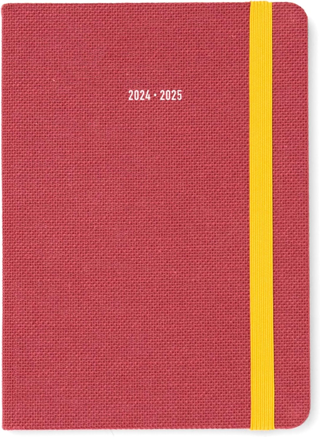 Letts of London Raw A6 day to a page with appointments 2024/2025 academic diary - berry