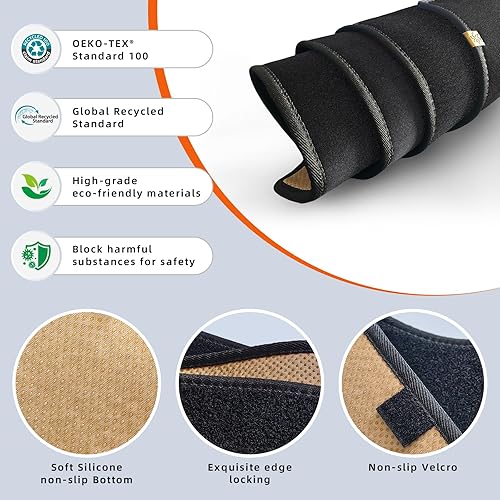 Miniatura 3 de KEYOOG Cubierta del tablero de instrumentos para Hy-undai Sonata 2014-2011 (para conducción a la izquierda), alfombrilla antirreflejos, protector