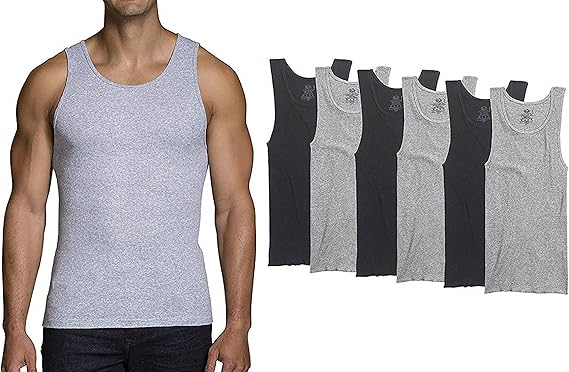 Fruit of the Loom Men's 6-Pack A-Shirts 