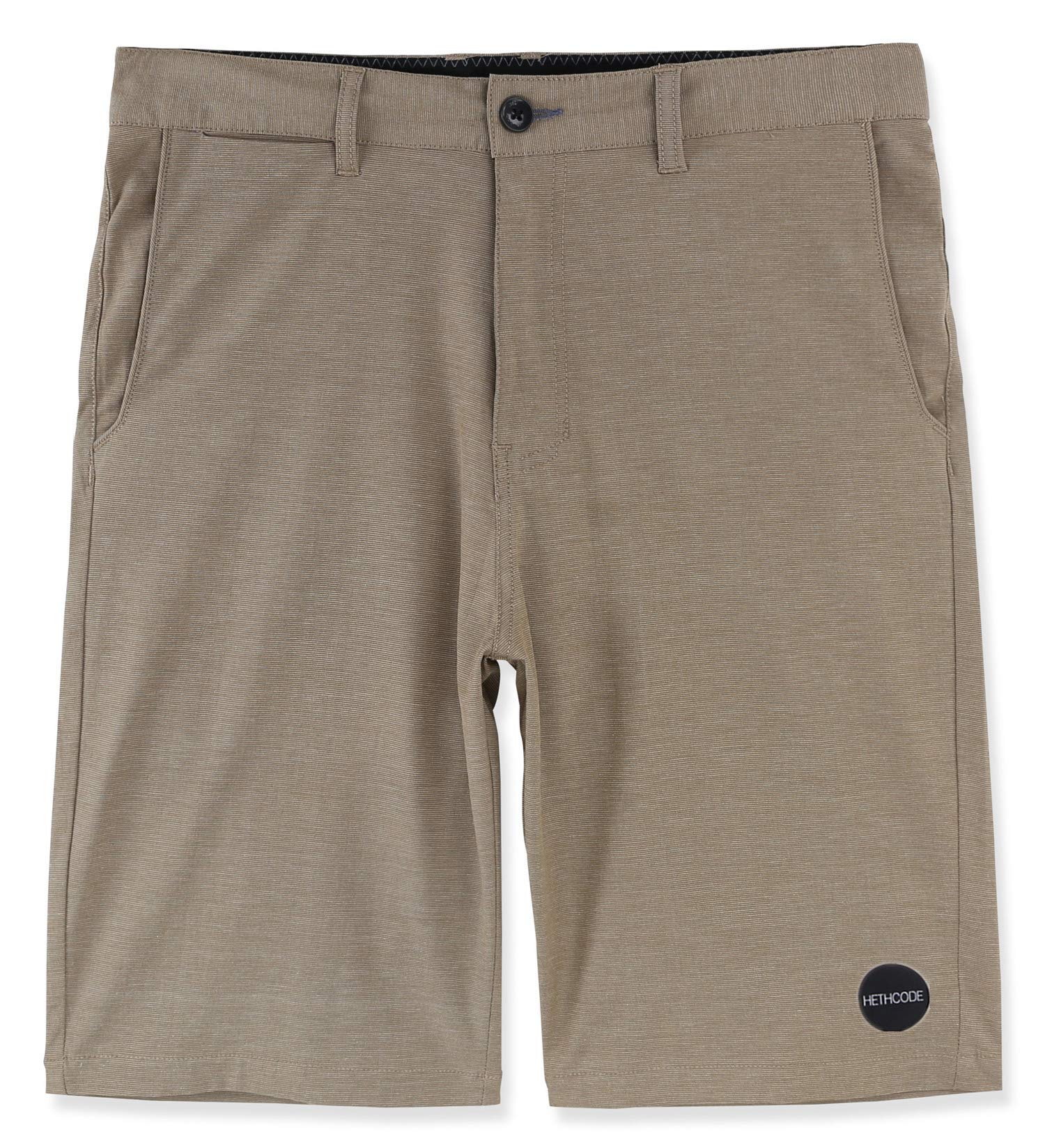 HETHCODE Men's Casual Classic Quick Dry Fit 4Way Stretch Hybrid Submersible Chino Walk Active Shorts