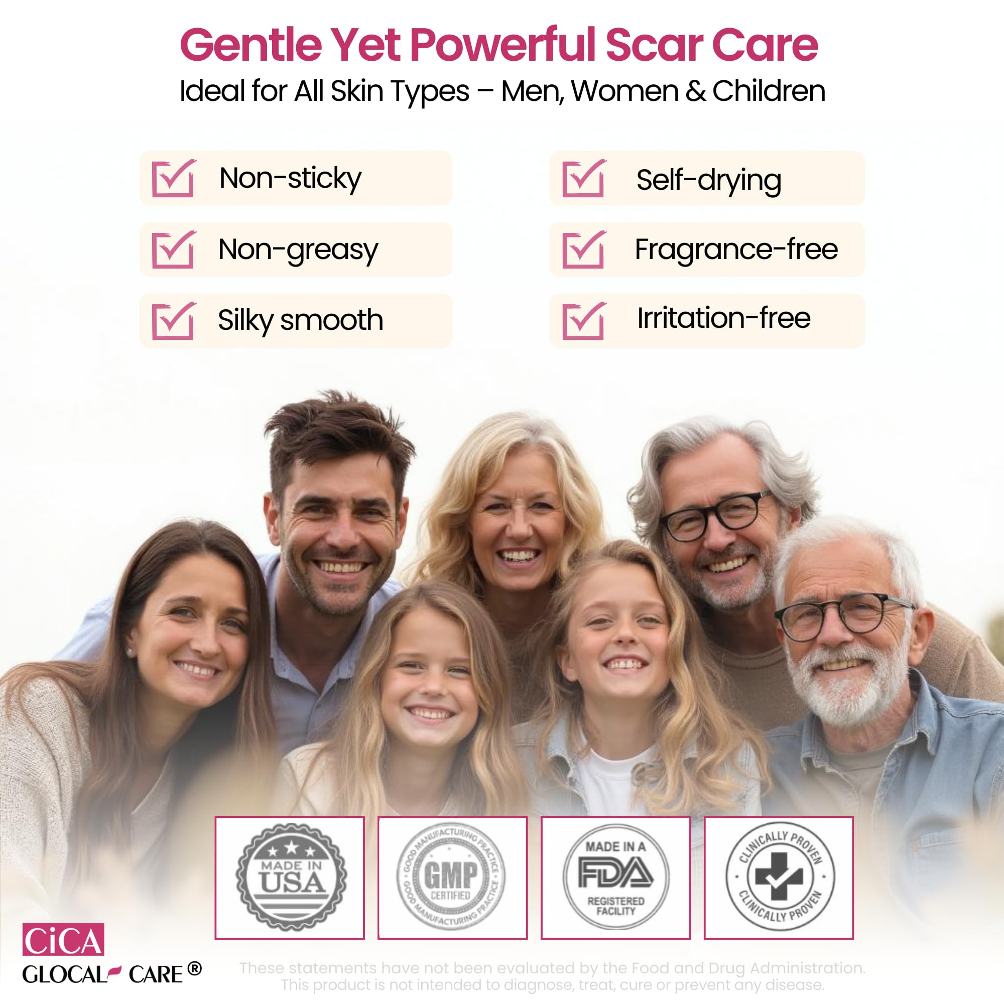CICA Silicone Scar Cream – Helps with Scar Removal - Surgical, Acne & Trauma Scars, Stretch Mark Cream for New & Old Scars – Medical Grade Silicone with TECA & Hyaluronic Acid — Amazon image 5