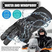 WESTWOOD FOX Vízálló Motoros Kesztyű L méret - Téli, Bőr, Érintőképernyős, Unisex Kesztyű BMX, ATV, MTB Motorozáshoz és Kültéri Tevékenységekhez 3