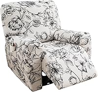 Vista 33 de Eco-Ancheng - Juego de fundas protectoras para sillón reclinable, 4 piezas protectoras antideslizantes, con bolsillos de almacenamiento, protector