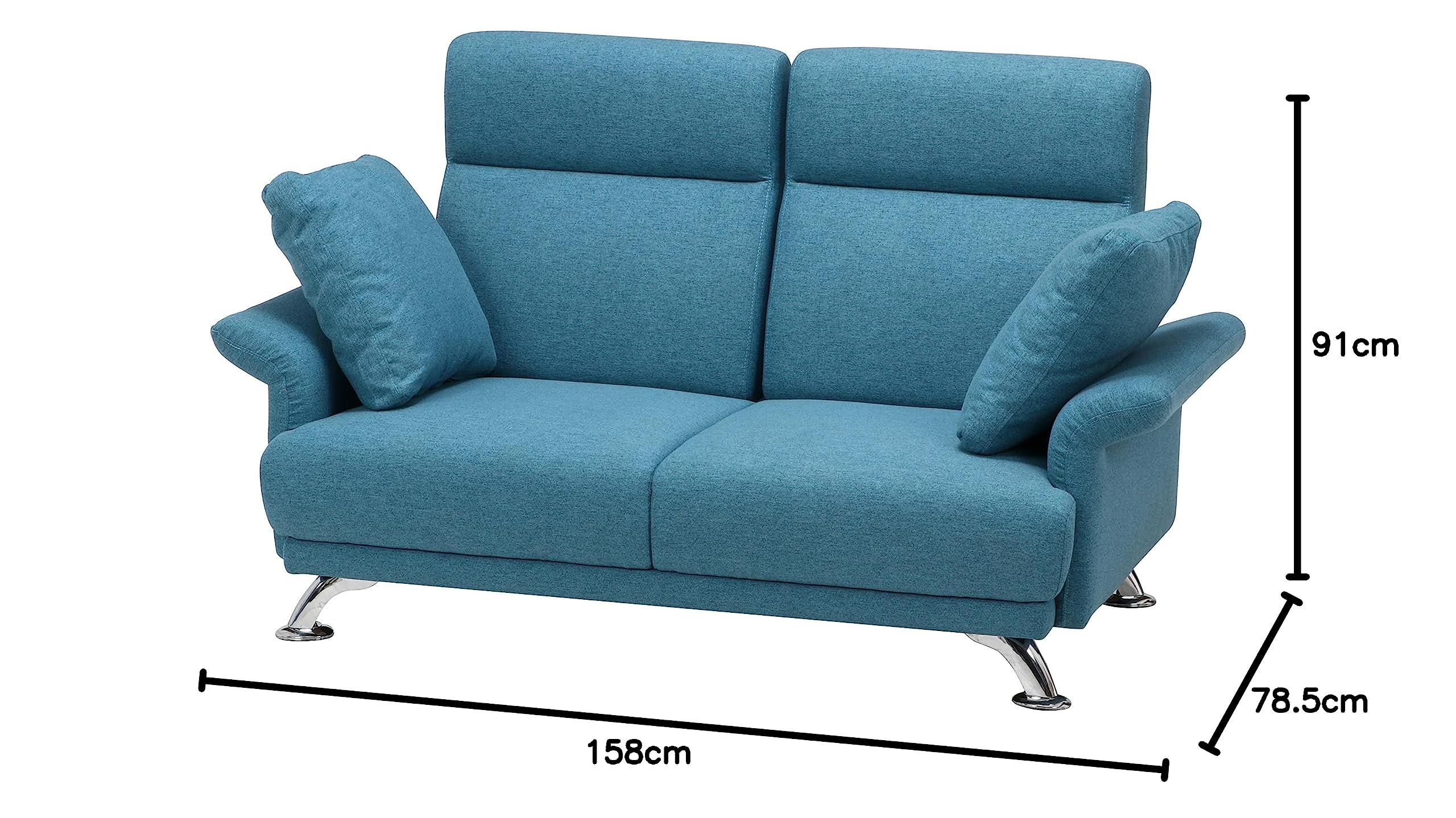 青いハイバックソファ Amazon.co.jp: 不二貿易 ハイバック ソファ 幅158×奥行78.5×高さ91