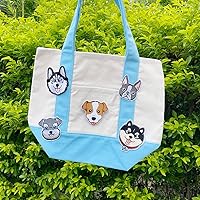 Vista 5 de 1 unid Husky Dog Animal Pegatina pegar/planchar en/coser en parche apliques para ropa