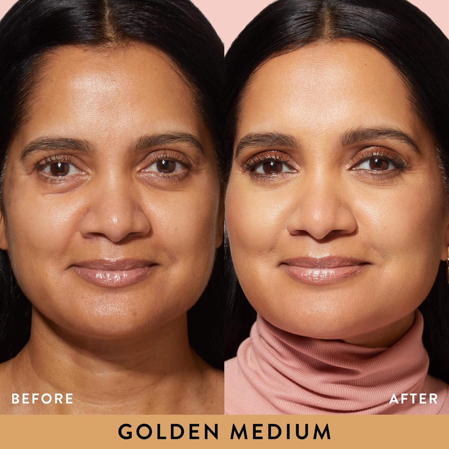 LAURA GELLER NEW YORK Baked Balance-N-Glow Illuminating Foundation - Golden Medium - Buildable Sheer to Light Coverage - Satin Finish