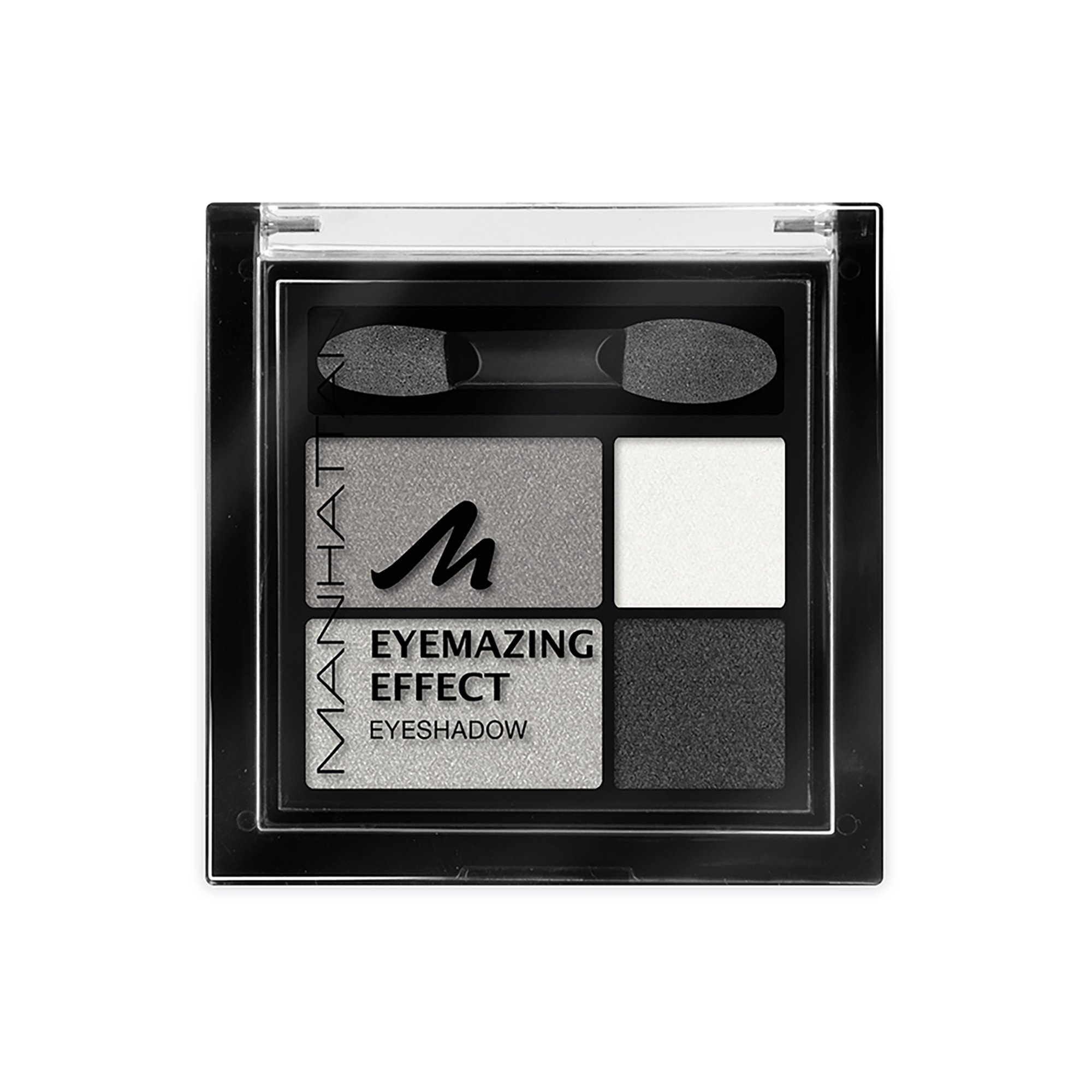 Manhattan cień do powiek, efekt mazowania powiek, paleta makijażu czterech połyskujących kolorów cieni do powiek, dla przydymionych oczu, kolor Smokey Smile 109A - 5 g, opakowanie 1 szt