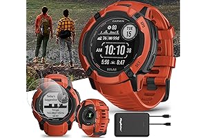 Garmin Instinct 2X Solar Flame Red: Ultimate GPS Smartwatch for Adventures Beyond the Grid