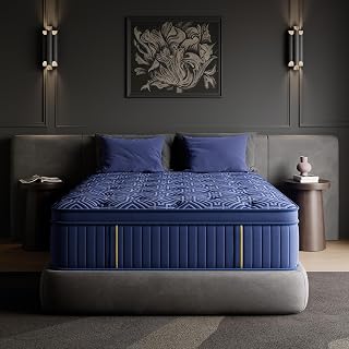 Queen Mattress 14 Inch, Queen Size Mattresses in a Box Hybrid Medium Feel Memory Foam and Individual Pocket Springs, Fiberglass Free Bed Matress CertiPUR-US, 80"x60"
