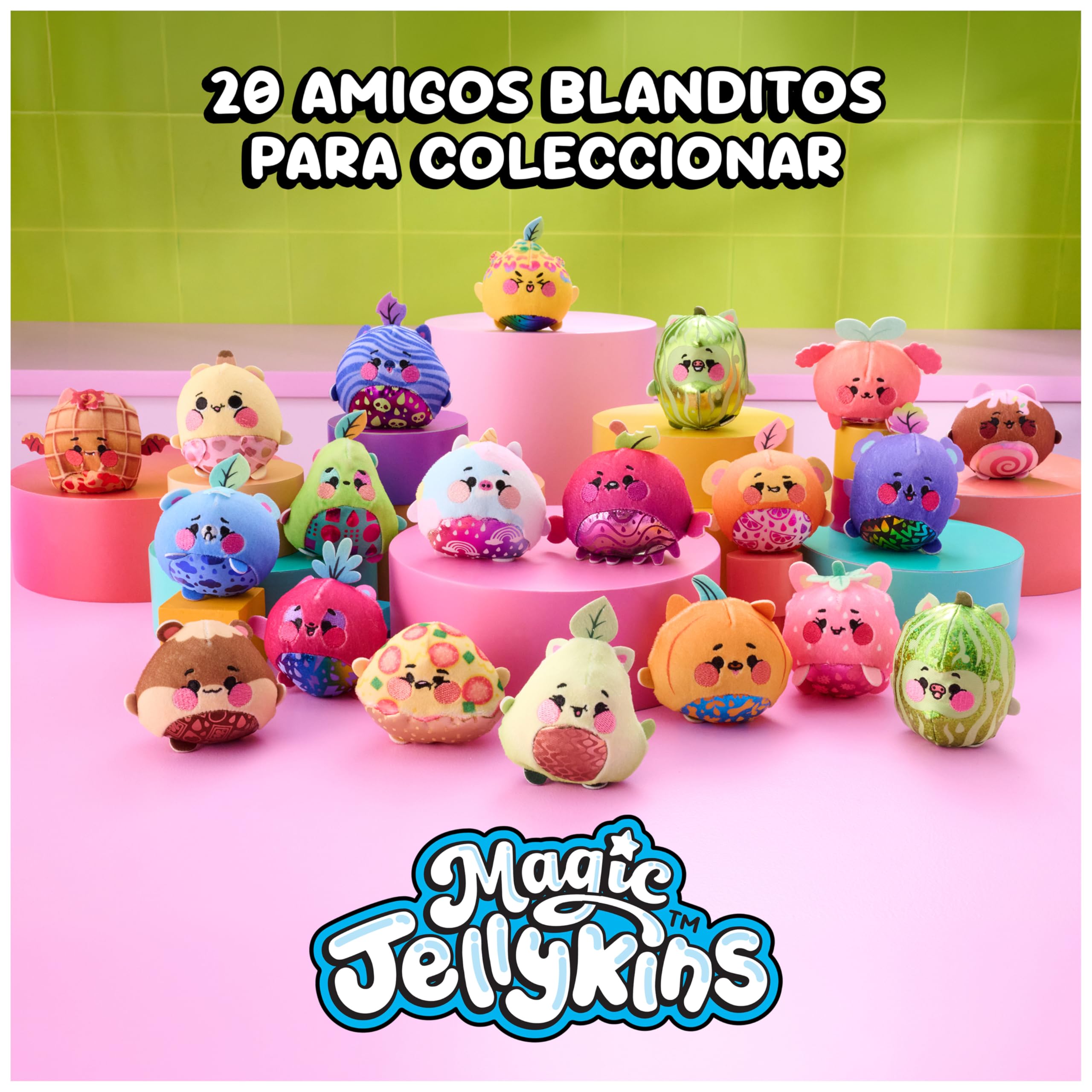 Jellykins - Magic Jellykins Peluche Sorpresa Mágico en Frasco Que se Activa con Agua - Peluche Aleatorio, Hay 20 para Coleccionar - Juguetes Niñas 5 Años + - Regalo niñas 5 Años +
