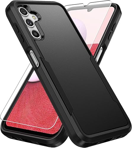Warsia Funda para Galaxy A14 5G funda para Samsung Galaxy A14 5G con protector de pantalla resistente y a prueba de golpes funda protectora para