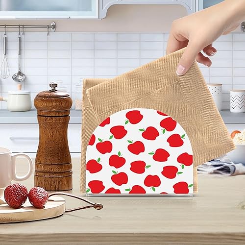 Miniatura 6 de Servilletero de manzanas rojas, servilleteros para mesas  Servilleteros para cocina  Dispensador de servilletas para mesa de cena  Servilletero