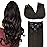 GOO GOO Clip in Hair Extensions Real Human Hair, Remy Human Hair Extensions Clip ins for Women, Natural Human Hair, 16inch 120g 7Pcs, 2 Dark Brown