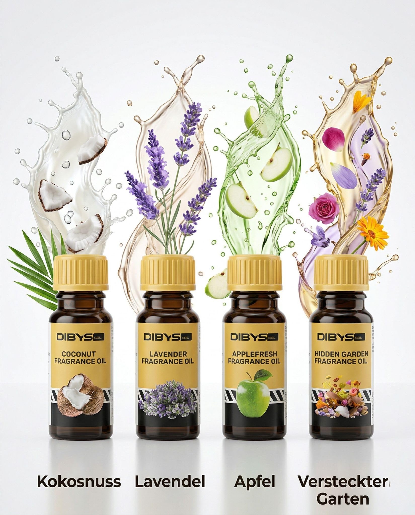 DIBYS Seife zum Selber Machen Set – DIY Seifen Set für Erwachsene mit Glycerinseife ohne SLS, Duftölen, Farben & Silikonform – Kreatives Bastelset & Besonder Geschenkidee Familie und Freunde