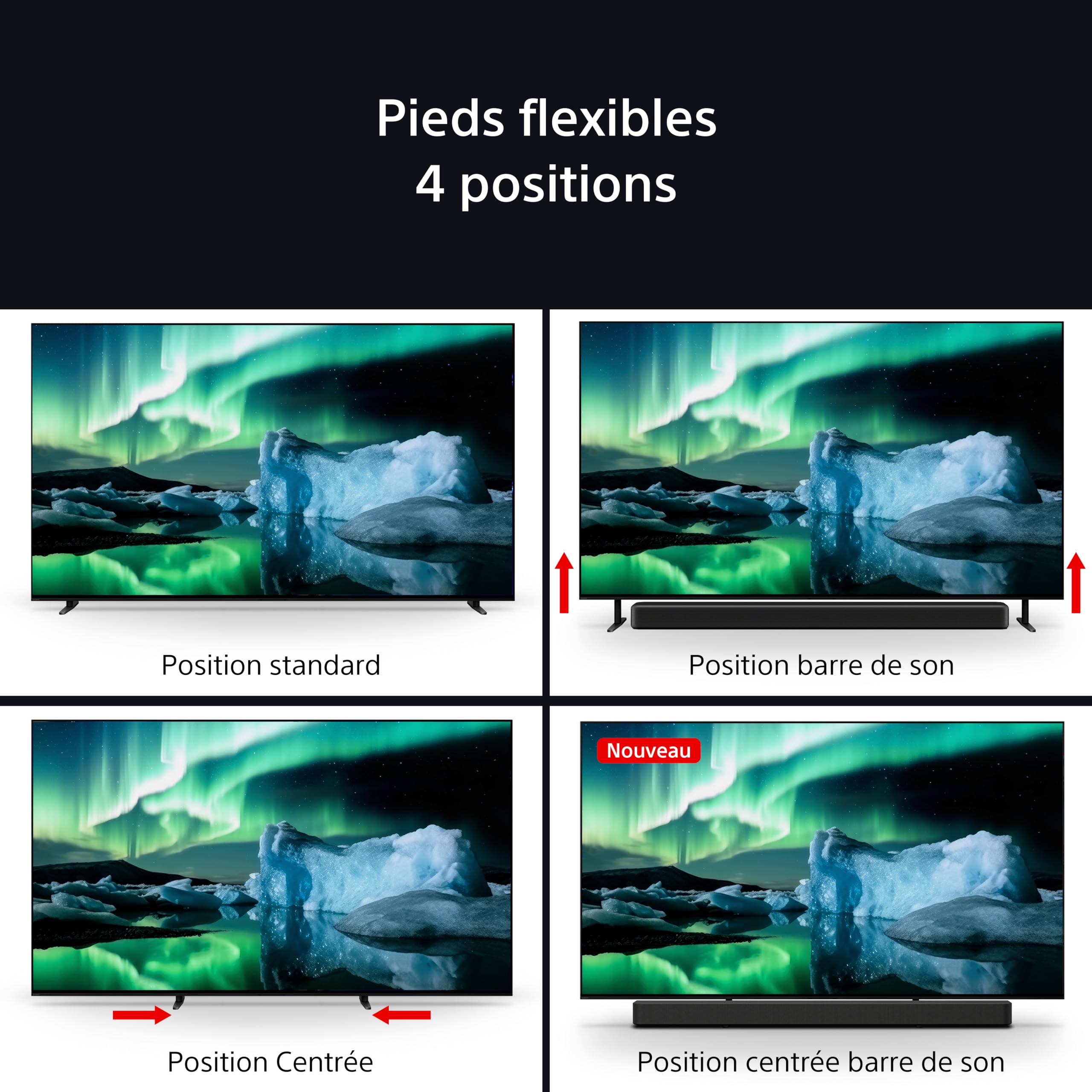 Sony BRAVIA 8 OLED 55 Pouces 4K HDR Google Smart TV |Fonctions Gaming PlayStation 5, IMAX Enhanced, Dolby Vision Atmos, Chromecast, Apple AirPlay, 120Hz K-55XR83
