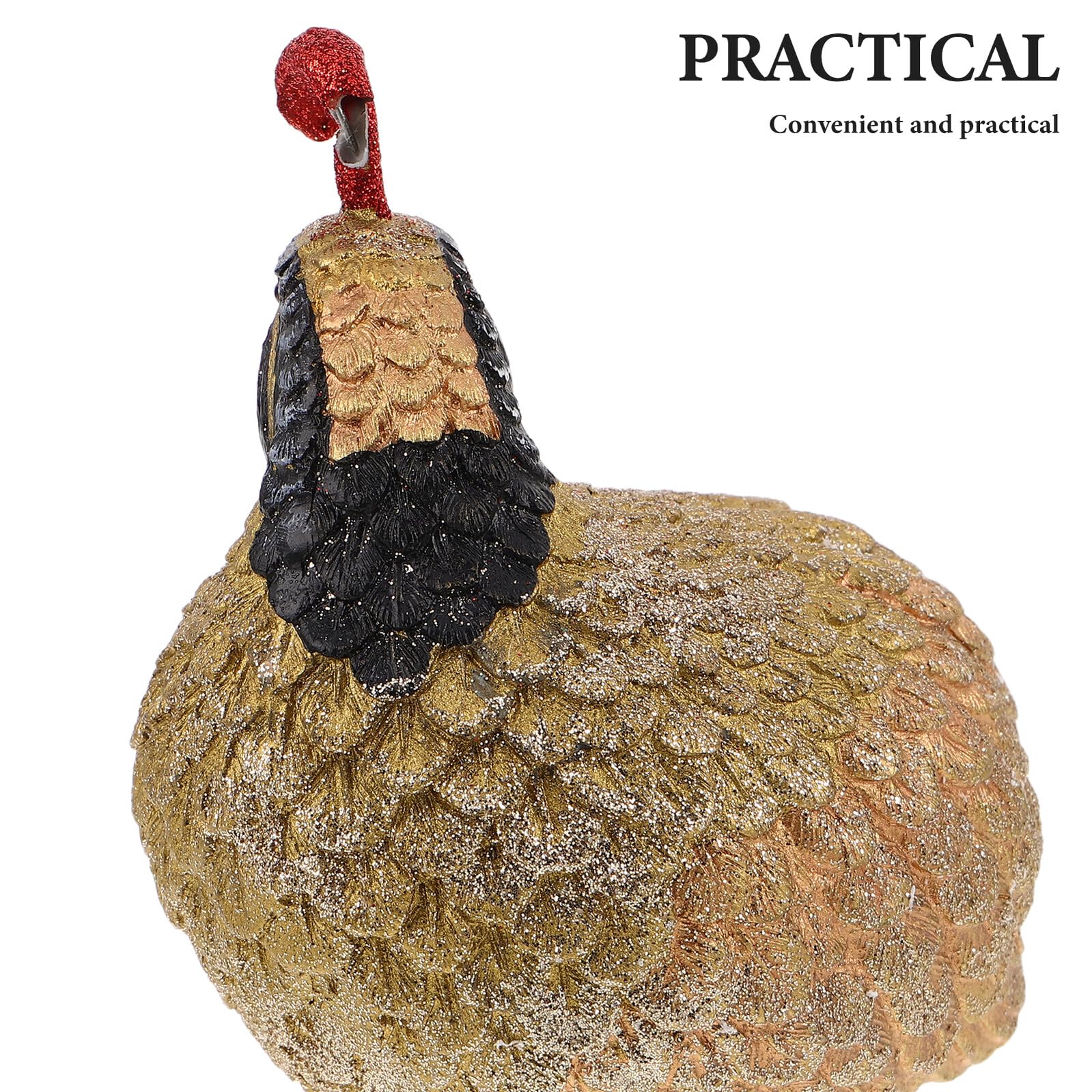 Kleine Truthahnfigur aus Kunstharz für Thanksgiving Realistische Herbst Tischdekoration Im Landhausstil Wiederverwendbare Erntedank Deko für Zuhause und Partys