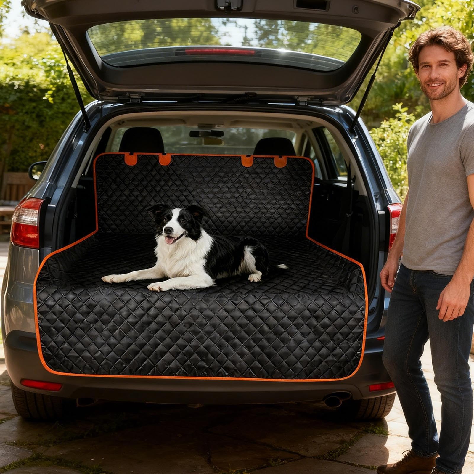 Alfombrilla de Carga Accesorios para Coche Protectores y Antideslizantes | Alfombrilla de Maletero para Todo Clima Para Mascotas Acampada Viaje Viajes Largos Road Trip Autocaravana Furgoneta