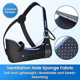 Velpeau Arm Sling Shoulder Immobilizer for Women and Men, fit Left or Right Arm - Rotator Cuff Support Brace - Medical Sling for Shoulder, Clavicle, Elbow Injury (Comfort type, Small: Bust 24-29.5)