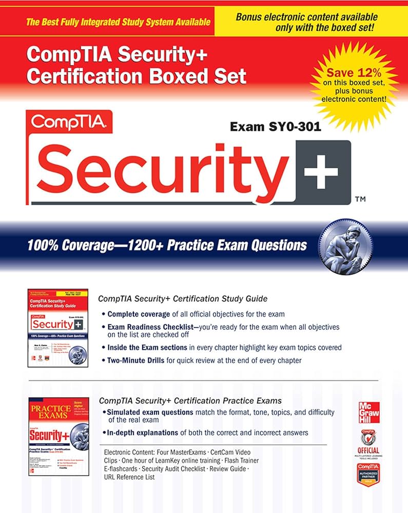 CompTIA Security＋ CompTiA Security+ (Complete Bundle with Voucher Plus Retake