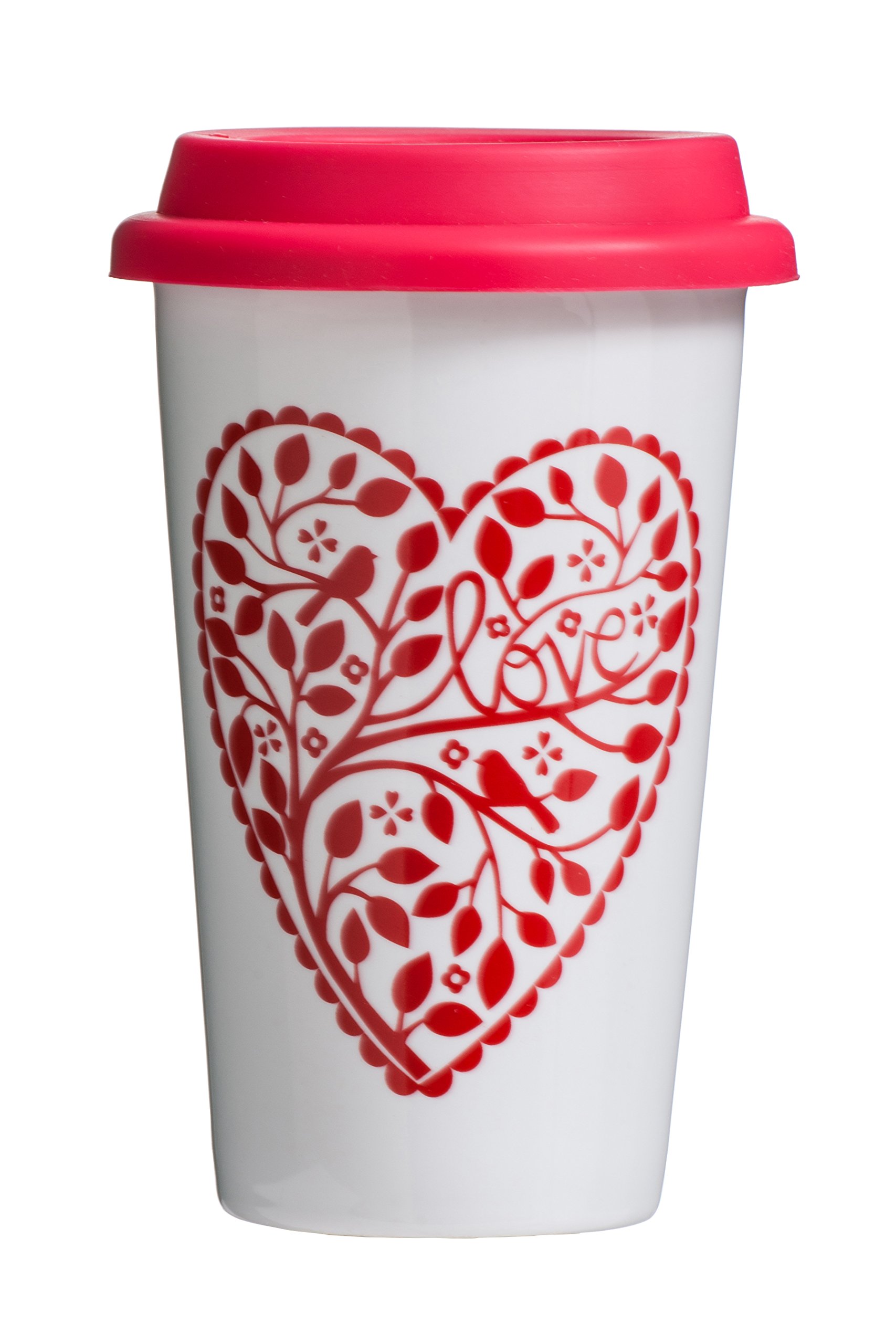 Orsina Chickadee Travel Mug - White - 330ml