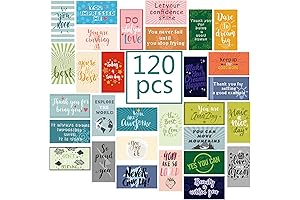 Outus 120 Pcs Encouraging Cards, Inspirational Motivational Quotes, Gratitude Appreciation Business Mini Note Cards
