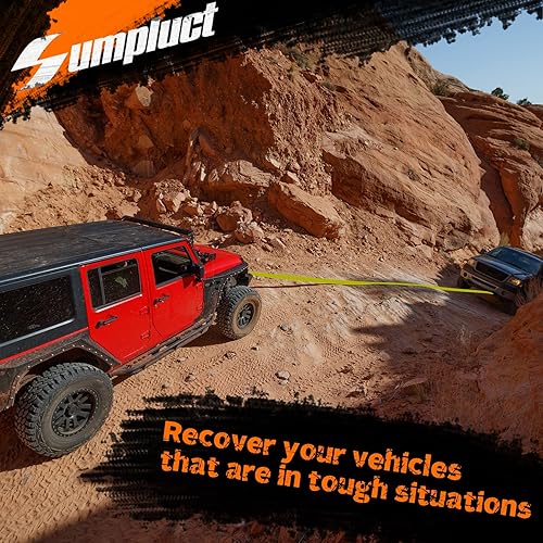 Miniatura 6 de Correas de remolque para camión, correa de remolque resistente de 3 x 30 pies, resistencia a la rotura, 30000 libras + grilletes de anillo en D de