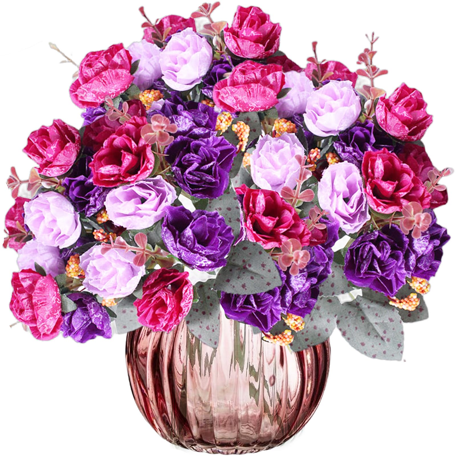 astylishome Faux Flowers that Look Real Artificial Flower Roses Realistic Touch Fake Rose DIY for Wedding Bridal Bouquets Valentines Day Home Indoor Outdoor Decoration 0210 โ image 1