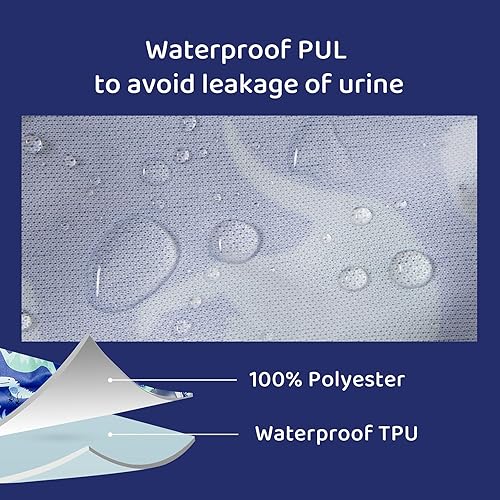 Miniatura 3 de Funda impermeable para pañales de natación para pantalones de entrenamiento de plástico para niños pequeños, buena funda elástica de goma para