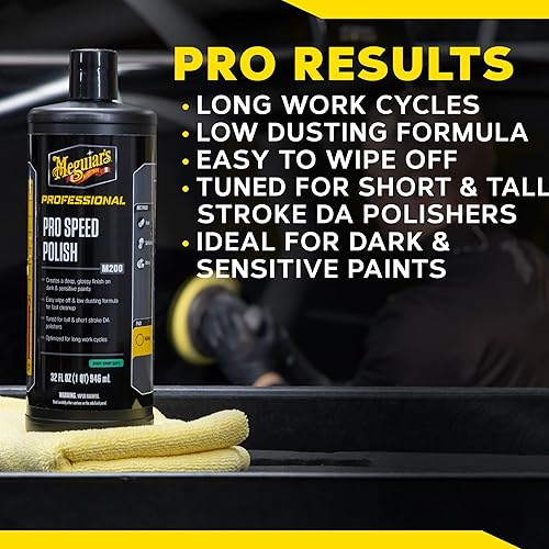 Miniatura 8 de Meguiar's Professional Pro Speed Polish M200 - Pulidor profesional para automóvil extremadamente fácil de usar para eliminar defectos ligeros