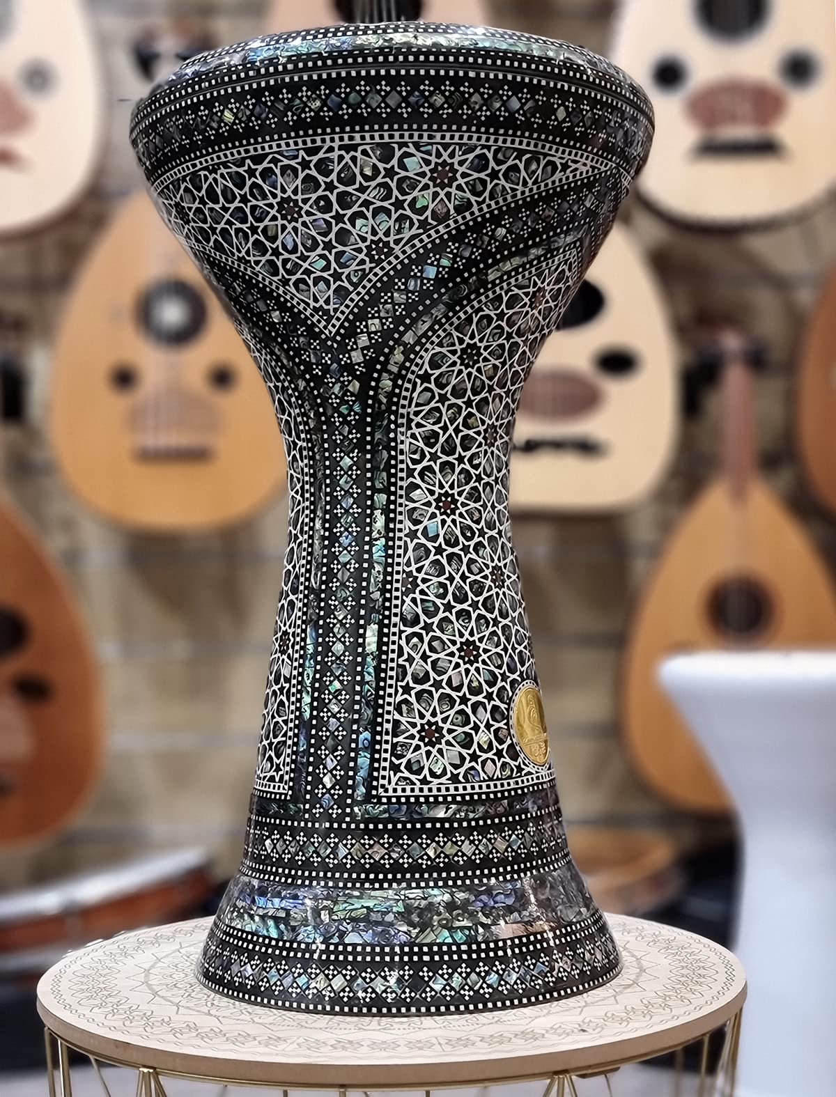 Gawharet El Fan ダラブッカ Gawharet El Fan Darbuka Atrawood 24 cm - Oriental Music - Blue