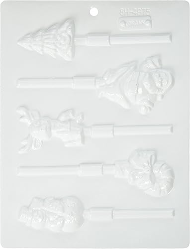 LorAnn Oils L55-68 moldes dulces del caramelo de Shoppe, piruleta de la Navidad de la cavidad