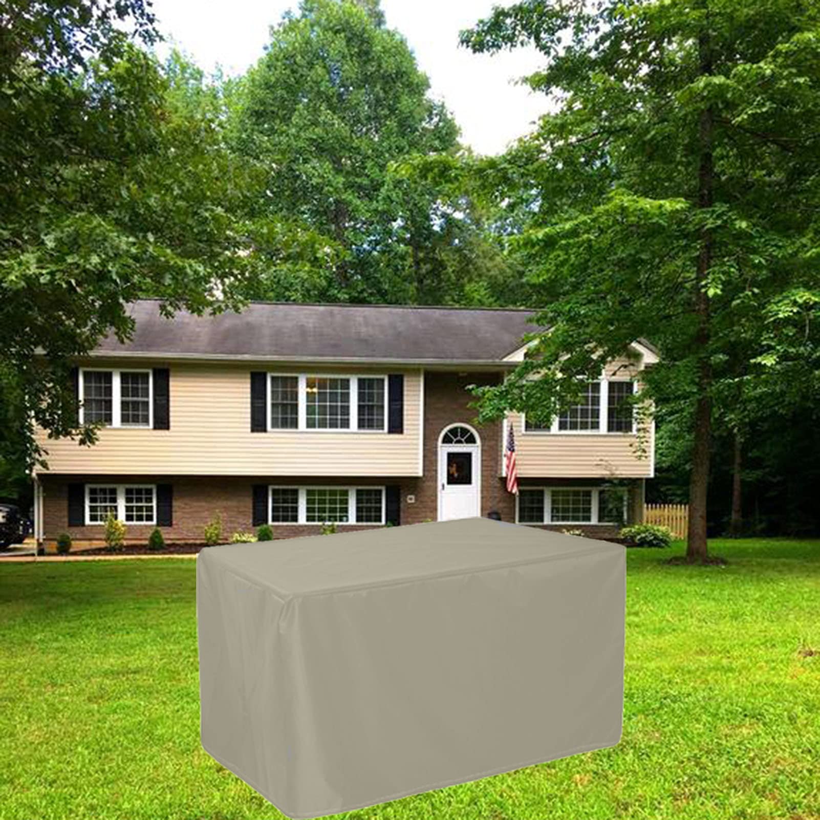 Tuinmeubelhoezen, 280 x 80 x 60 cm / l x b x h zwaar belastbare tuinmeubelhoezen waterdicht, 420D Oxford tuinmeubelhoezen voor tafel en stoelen, winddichte patio rotan bankset hoes