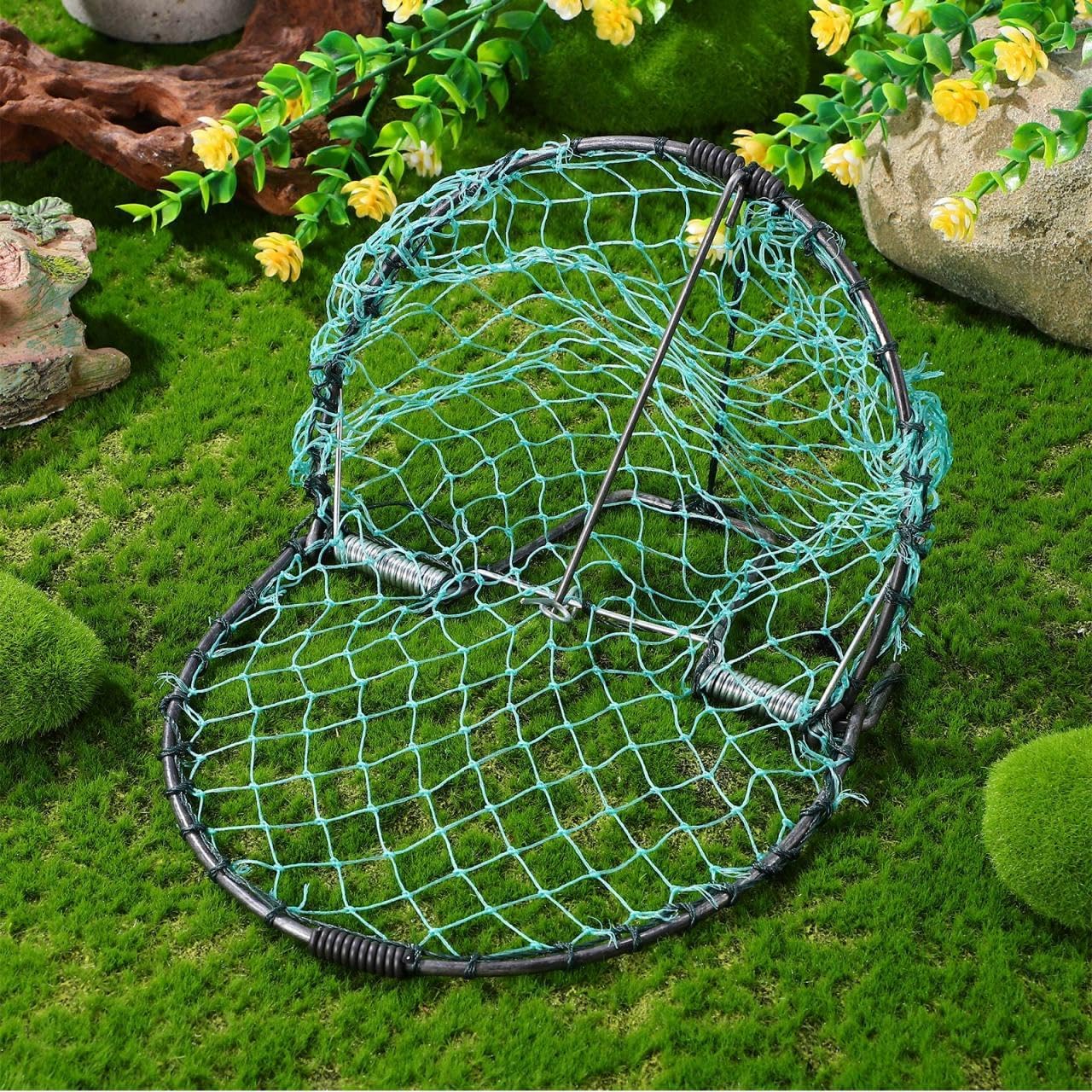 Yardwe Pigeon Bird Trap Bird Net Quail Catcher Pigeon Catching Net for Small Birds Pigeons Sparrow Quail, 7.9 X 5.9 Inch