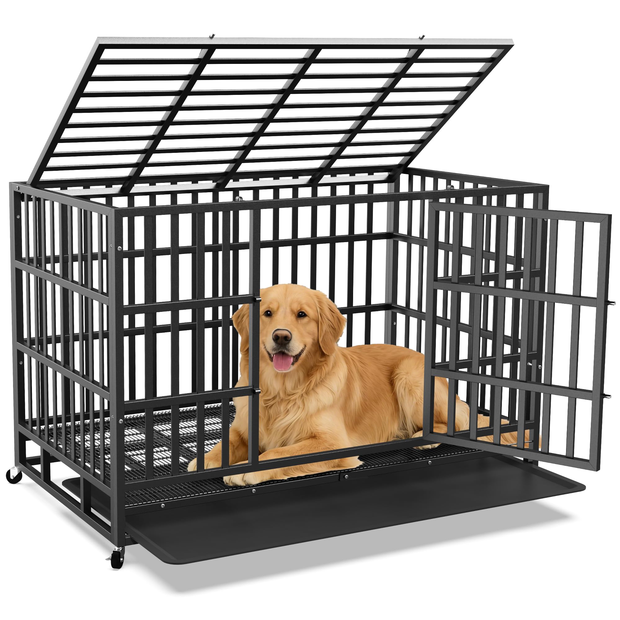 Rupzen 48 Inch Heavy Duty Dog Crate