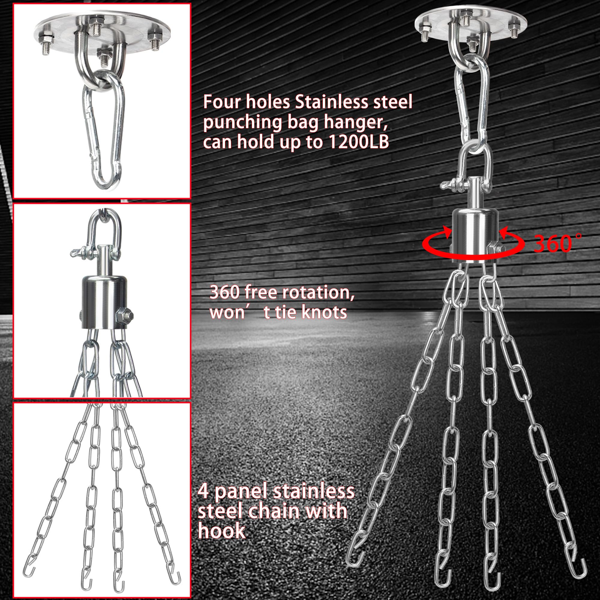 Canvas Boxsack für Erwachsene, 120 cm Schwerer Punchingsäcke Aufhängen Ungefüllt, Canvas Punching Bag Maximales Tragkraft 80kg