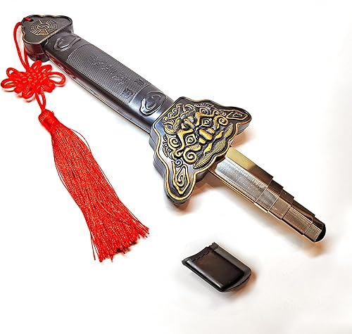 Espada china de Tai Chi Kung Fu Artes Marciales Espada mágica retráctil para ejercicios de rendimiento Halloween