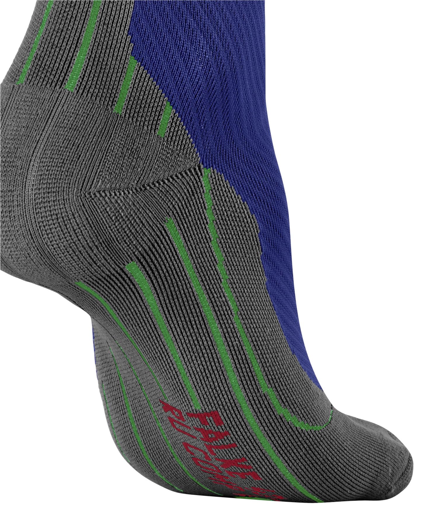 FALKE RU Compression Energy M Kh filo funzionale con compressione 1 paio, Calzini da corsa Uomo, Blu Yve 6714 Stripe, 39-42