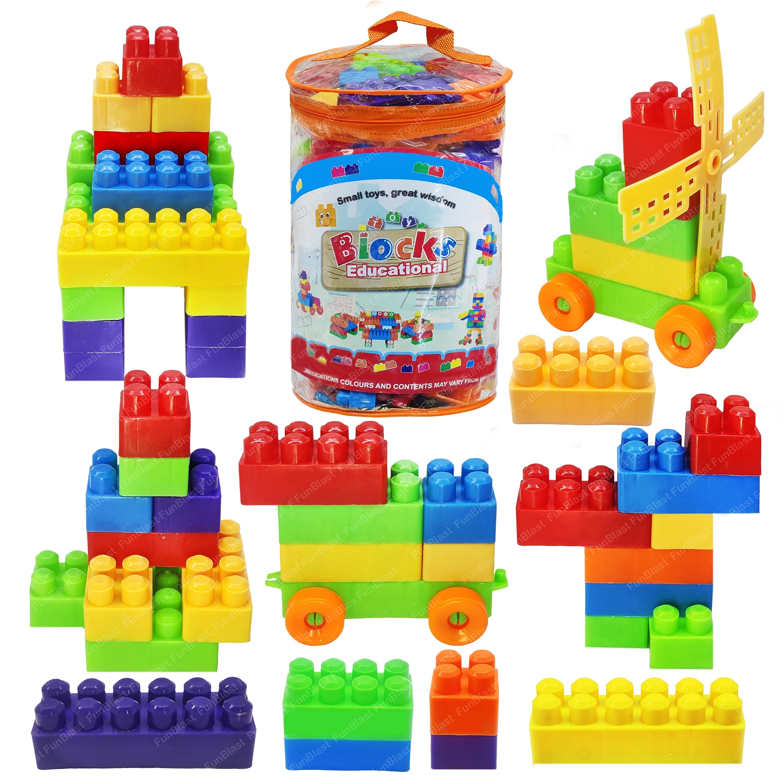 See full amazon price history chart for FunBlast Building Blocks for Kids - 60+ Pcs Blocks Toys for Kids, Blocks Toys with Wheels for Kids, DIY Assembling Building Blocks for Kids Boys Girls - Multicolor FunBlast Building Blocks for Kids - 60+ Pcs Blocks Toys for Kids, Blocks Toys with Wheels for Kids, DIY Assembling Building Blocks for Kids Boys Girls - Multicolor (B09JMR419P) Amazon Price History, Amazon Price Tracker