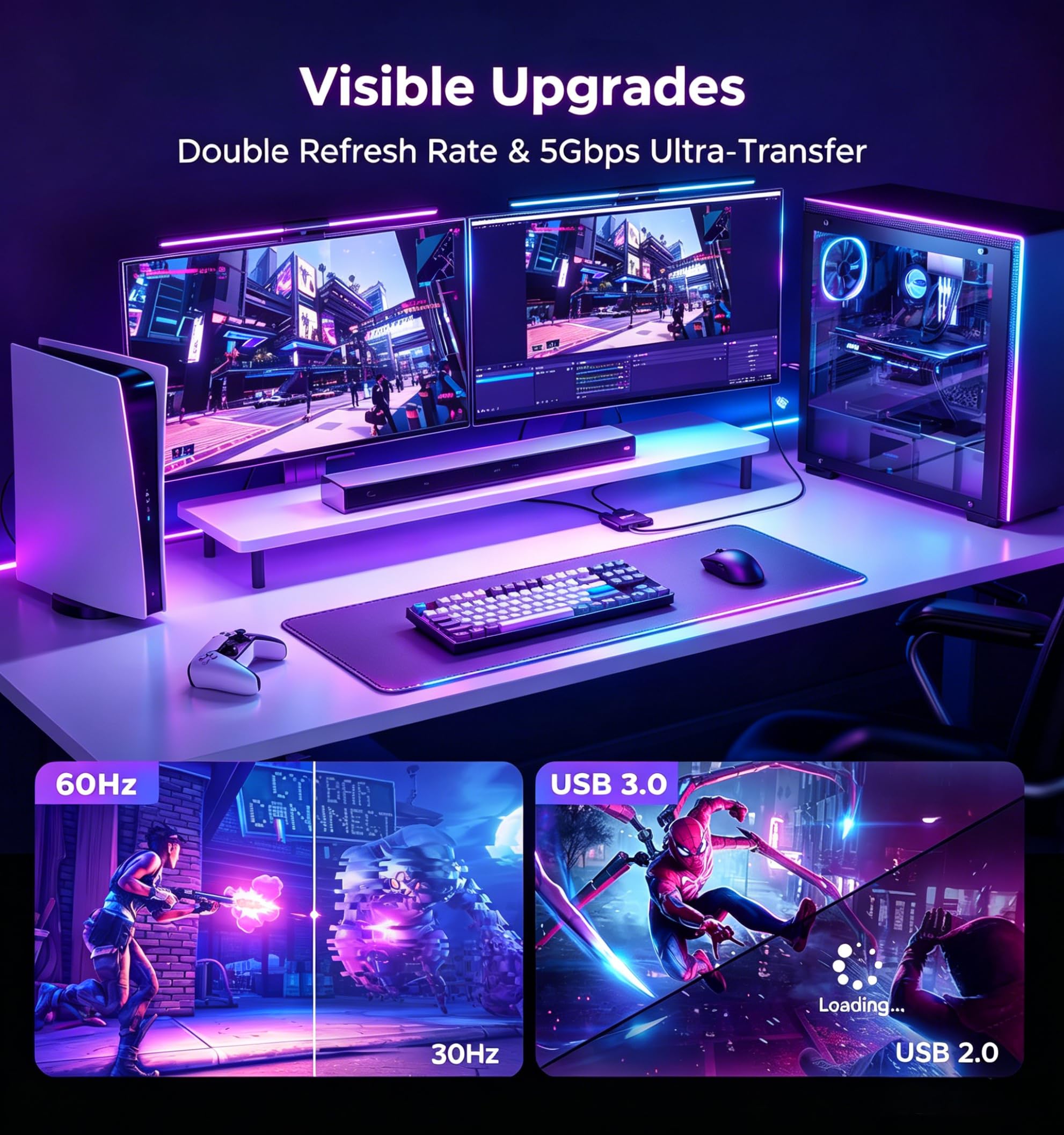 Bytewave Tarjeta de captura de video USB 3.0 para transmisión, grabación de video HDMI 1080P 60Hz con paso 4K30, Plug & Play Cam Link aluminio baja latencia tipo C dispositivo para Nintendo Switch 2