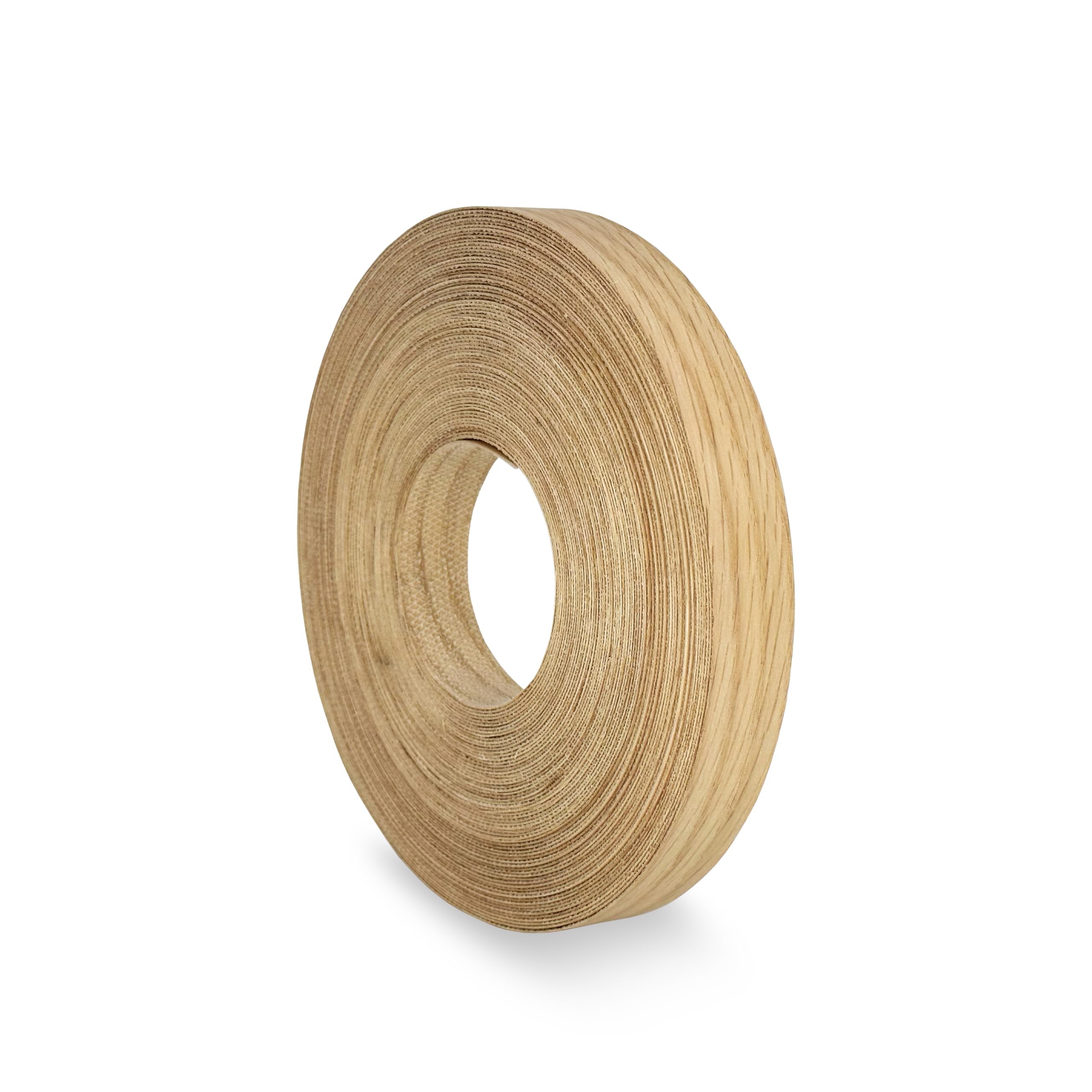 Red Oak Edging 40 mm x 7.5 m Pre Glued Adhesive Real Wood Veneer Edge Banding Tape Kitchen Cabinet Repair Worktop Laminate Shelf Table Door Cupboard Plywood Formica Chipboard Furniture Strip Wood Trim